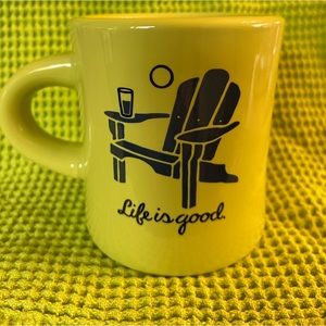 Life is Good coffee mug.